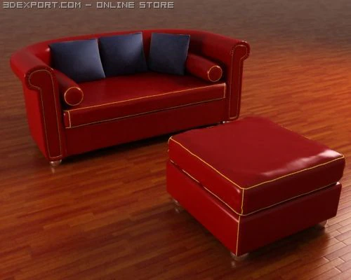 sofa model 3D Model .c4d .max .obj .3ds .fbx .stl .blend 