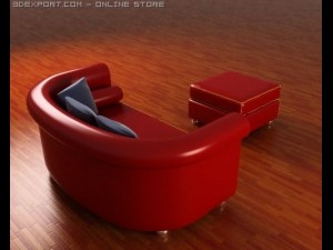sofa model 3D मॉडल