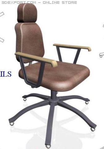 office chair Modèle 3D .c4d .max .obj .3ds .fbx .stl .blend