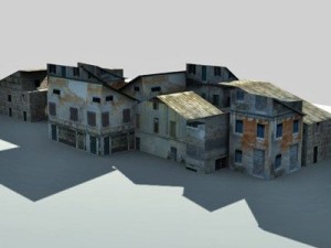 low poly houses Modelo 3D