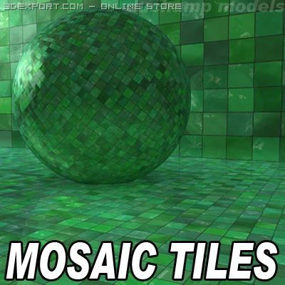 мозаїчна плитка CG Текстури .c4d .max .obj .3ds .fbx .stl .blend 
