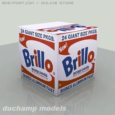brillo box 3D Model .c4d .max .obj .3ds .fbx .stl .blend 