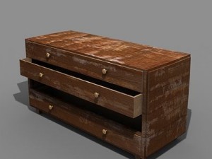 old chest of drawers 3D Model