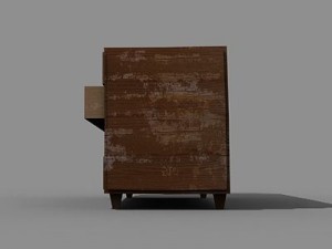old chest of drawers Modèle 3D