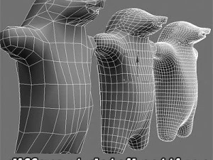 3 cartoon characters bundle 3D Model