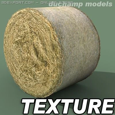 hay round bale texture CG Textures .c4d .max .obj .3ds .fbx .stl .blend