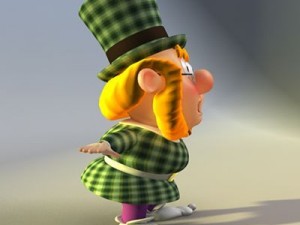 cartoon dwarf leprechaun rig Modèle 3D