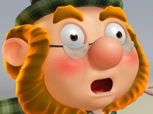 cartoon dwarf leprechaun rig Modèle 3D