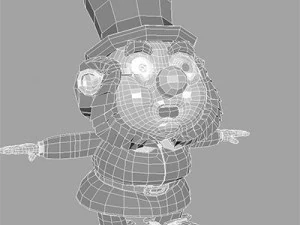 cartoon dwarf leprechaun rig 3D Model