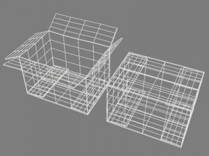 cardboard box Model 3D
