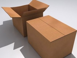 cardboard box Model 3D