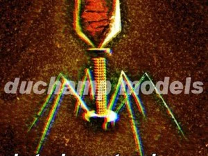 バクテリオファージウイルス 3Dモデル