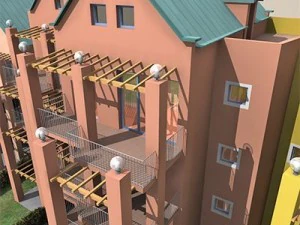 residential complex 3D Model
