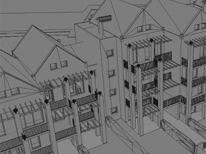 residential complex Modelo 3D