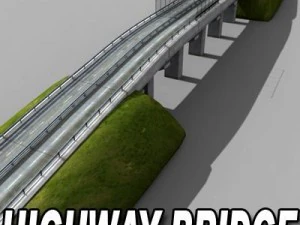 most autostradowy Model 3D