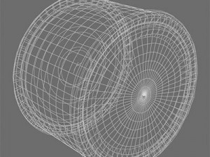 hay round bale Modèle 3D