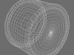 hay round bale 3D Model