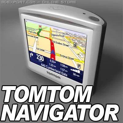 tomtom gps navigasyon cihazı 3D Model .c4d .max .obj .3ds .fbx .stl .blend 