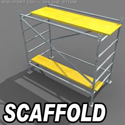 scaffold Modèle 3D .c4d .max .obj .3ds .fbx .stl .blend 