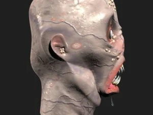 괴물 머리 3D 모델