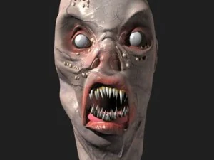 괴물 머리 3D 모델