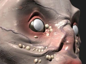 괴물 머리 3D 모델