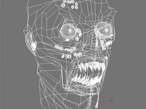 괴물 머리 3D 모델