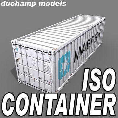 iso container 2 3D मॉडल .c4d .max .obj .3ds .fbx .stl .blend 