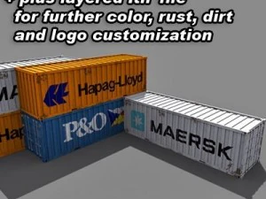 iso container 2 3D Model