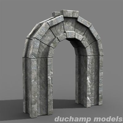 stone arch Model 3D .c4d .max .obj .3ds .fbx .stl .blend 