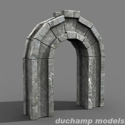 stone arch 3D Model .c4d .max .obj .3ds .fbx .stl .blend
