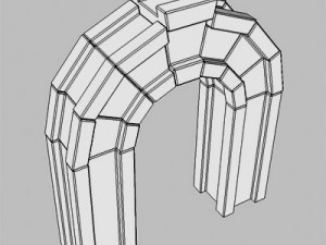 stone arch Model 3D