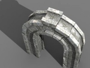 stone arch Model 3D