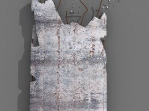 concrete wall chunk 3D Model