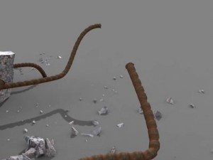 concrete wall chunk 3D Model