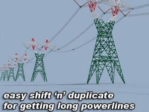 high voltage powerline 3D मॉडल