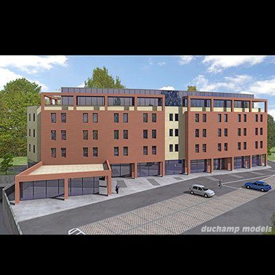 office building Modello 3D .c4d .max .obj .3ds .fbx .stl .blend 