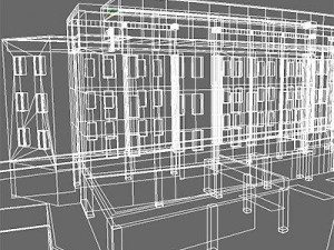 office building Modello 3D