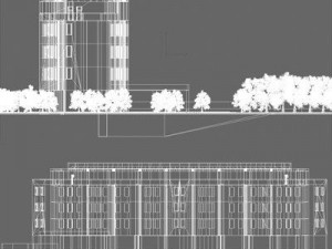 office building Modello 3D