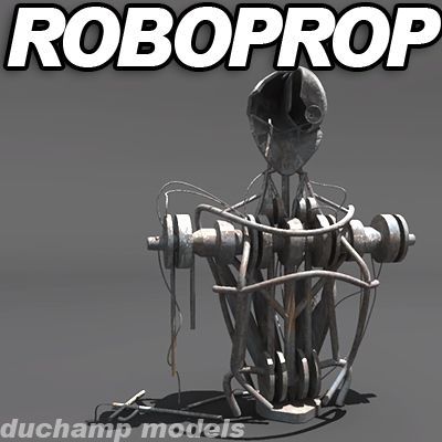robot prop 3D मॉडल .c4d .max .obj .3ds .fbx .stl .blend 