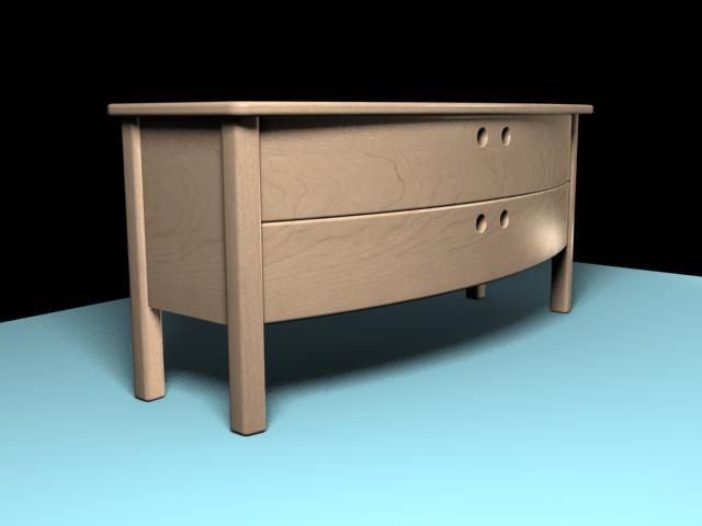 modern tv table Modelo 3D .c4d .max .obj .3ds .fbx .stl .blend 