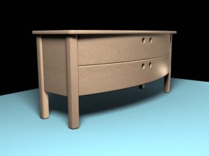 modern tv table 3D Model