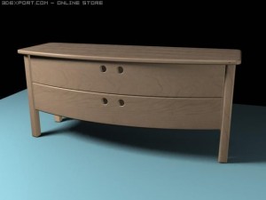 modern tv table Modelo 3D