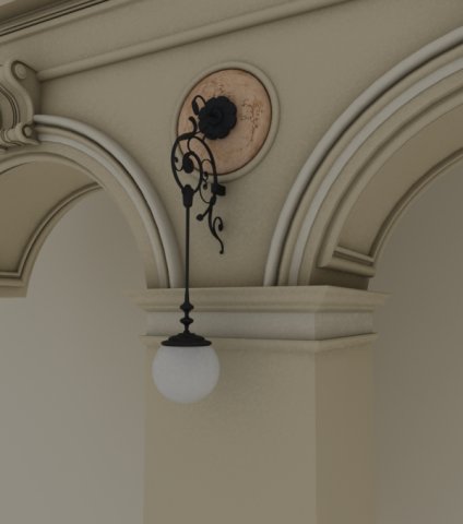 wall lamp 3Dモデル .c4d .max .obj .3ds .fbx .stl .blend 