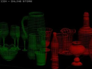glass collection 3D Model
