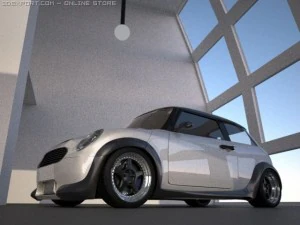 미니쿠퍼도 그렇고 3D 모델