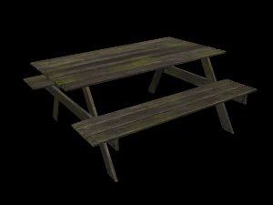 Au&szlig;enbank 3D Modell