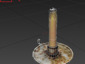 scary candle Model 3D
