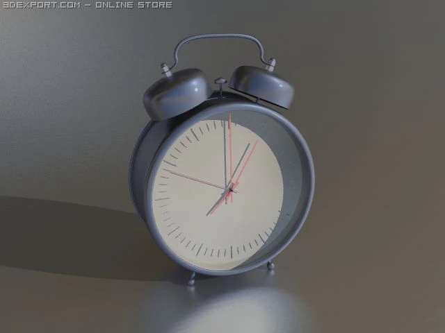 clock 3D Model .c4d .max .obj .3ds .fbx .stl .blend 