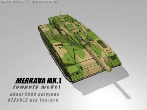 merkava mk 1 3D Model